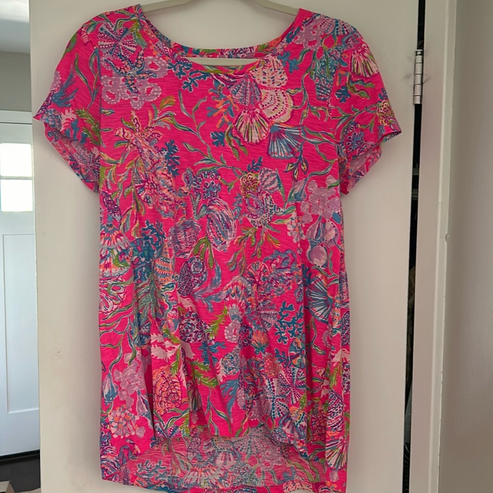 Etta Scoop Neck Top Pink Isle Shell Me Something Good
